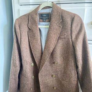 J.Crew Brown Herringbone Blazer - Like New